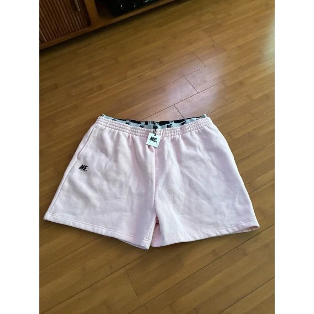 Melody Ehsani ME Pink Fleece Sweat Shorts 2XL Women's Streetwear Lounge NWT